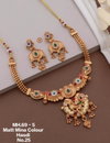 69 MH Gold Plated Matte Mina Colour Hasadi Set Wholesale Price In Surat
